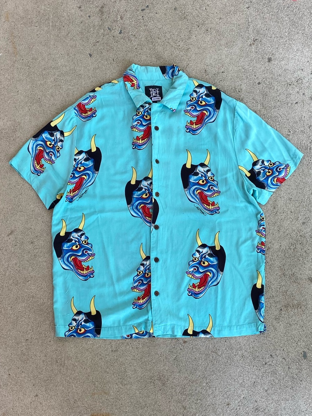 Ed Hardy Button-Up AOP Patterned Shirt